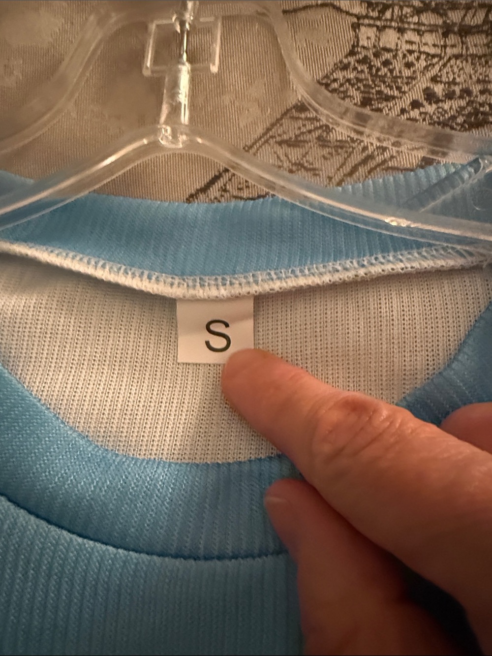 Light Blue Short Sleeve Tee with Playful Dog Graphic - Picture 2 of 4